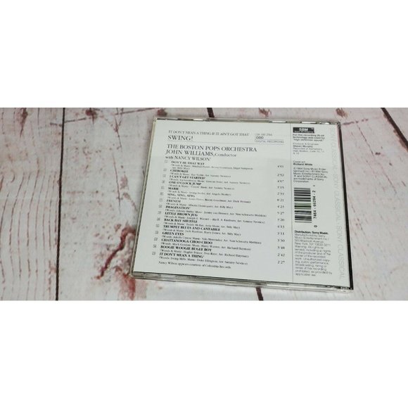 John Williams&The Boston Pops It Dont Mean A Thing If It Aint Got That Swing CD - Picture 2 of 2